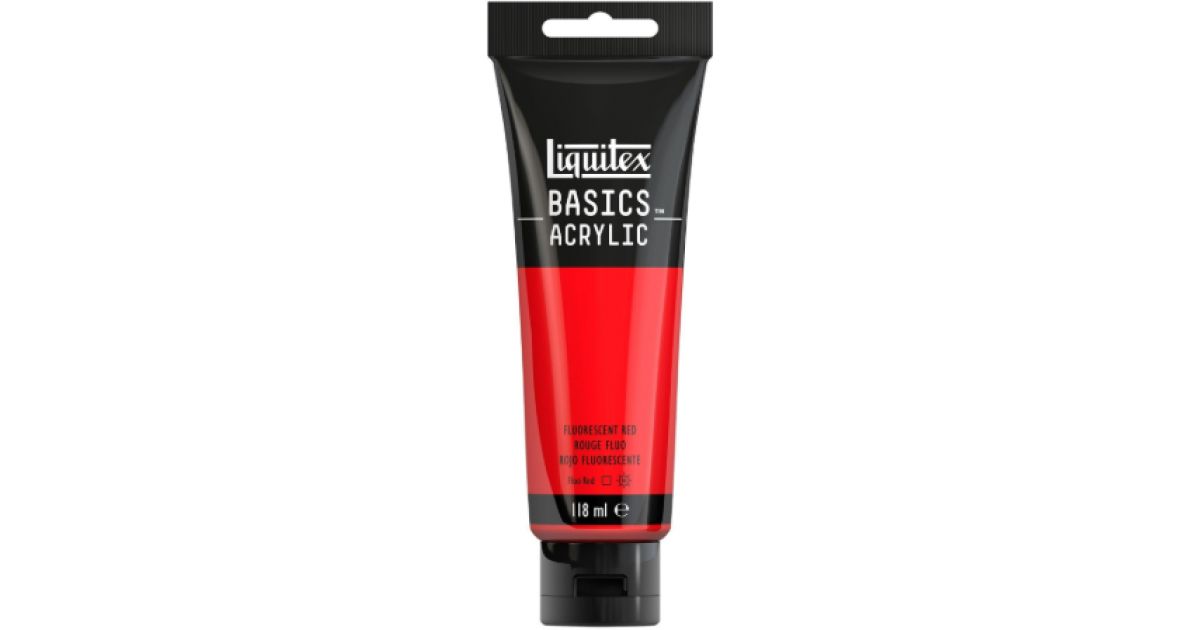 აკრილის საღებავი TBE FLUORESCENT RED ROW Liquitex · საკანცელარიო