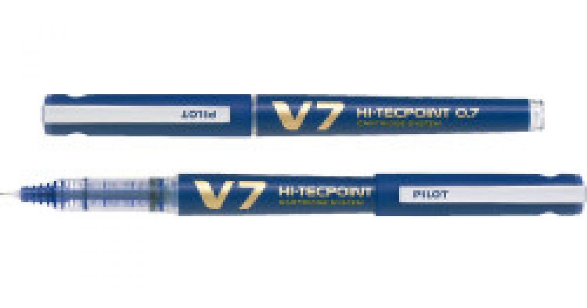 PILOT BXC-V7 (F) 0.7MM V7 HI-TEC POINT PEN (BLACK/BLUE/RED) - U Trading
