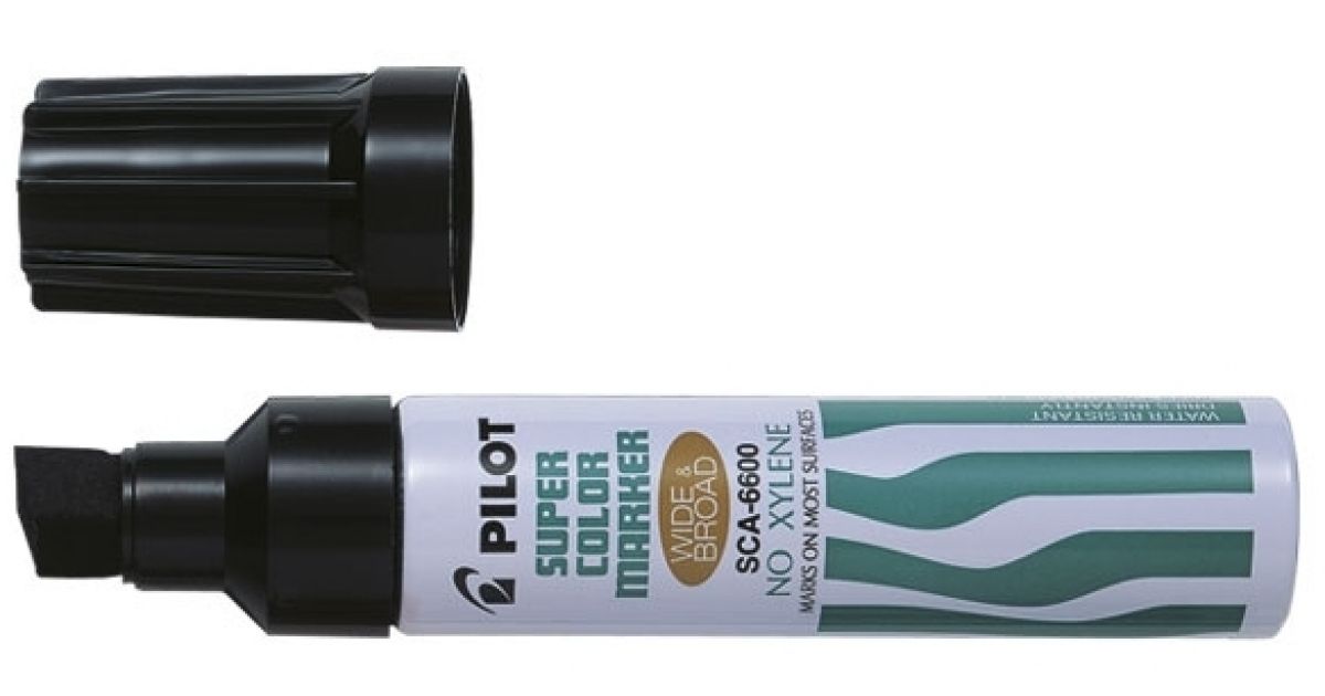 Permanent Marker Extra Broad Tip 12.5mm Pilot Black · Stationery