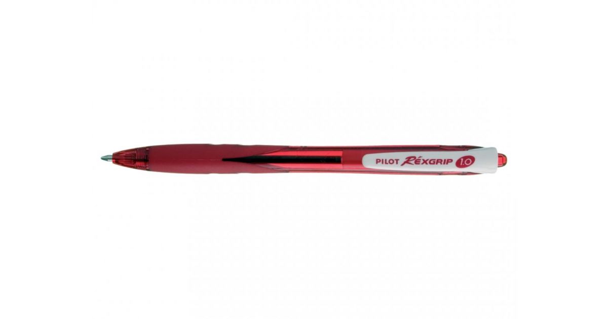 Rexgrip Ballpoint Pen Black Begreen Pilot 0 5mm Tip Red · Stationery