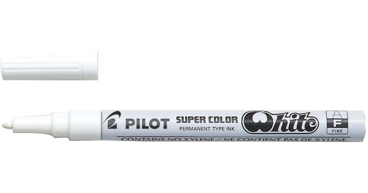 Pilot Super Color Marker Pen Extra Fine Metallic Paint Pen Gold Silver  White